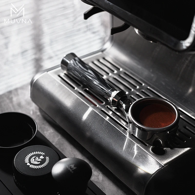سلسلة MUVNA Espresso Portailfter Lucifer بدون قاع، فلتر القهوة العاري مع سلة يناسب آلات E61/Nuova/Delonghi/Breville - AliExpress - الصورة 3