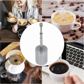 اضغط على نوع القهوة Infuser الفولاذ المقاوم للصدأ الربيع محرك مصفاة قابلة لإعادة الاستخدام القهوة المشروب المكبس تصفية للمنزل والسفر - AliExpress 15